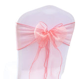 1pcs 18x275cm Organza Chair Sashes Bow Tie Band Knot Chair Cover Tulle For Wedding Banquet Christmas Event Party Decoration