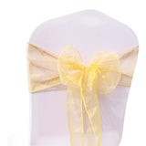 1pcs 18x275cm Organza Chair Sashes Bow Tie Band Knot Chair Cover Tulle For Wedding Banquet Christmas Event Party Decoration