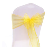 1pcs 18x275cm Organza Chair Sashes Bow Tie Band Knot Chair Cover Tulle For Wedding Banquet Christmas Event Party Decoration