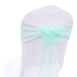 1pcs 18x275cm Organza Chair Sashes Bow Tie Band Knot Chair Cover Tulle For Wedding Banquet Christmas Event Party Decoration