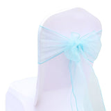 1pcs 18x275cm Organza Chair Sashes Bow Tie Band Knot Chair Cover Tulle For Wedding Banquet Christmas Event Party Decoration