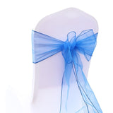 1pcs 18x275cm Organza Chair Sashes Bow Tie Band Knot Chair Cover Tulle For Wedding Banquet Christmas Event Party Decoration