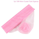 FENGRISE 5M 10M Bride Party Decor Wedding Organza Tulle Fabric Sheer Swag Backdrop Curtain Rustic Wedding Decoration Party Event