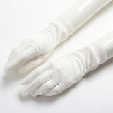 Elegant ladies high quality 100 silk knit gloves summer anti-UV thin section breathable sleep moisturizing gloves A60