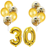 50 Birthday Party Decorations Adult 30 40 50 60 Years Decor Happy Birthday Banner Number Balloon Globos 50 Wedding Anniversary