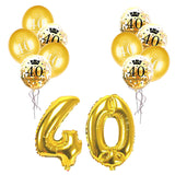 50 Birthday Party Decorations Adult 30 40 50 60 Years Decor Happy Birthday Banner Number Balloon Globos 50 Wedding Anniversary