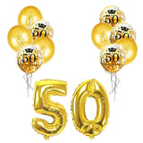 50 Birthday Party Decorations Adult 30 40 50 60 Years Decor Happy Birthday Banner Number Balloon Globos 50 Wedding Anniversary