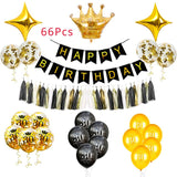 50 Birthday Party Decorations Adult 30 40 50 60 Years Decor Happy Birthday Banner Number Balloon Globos 50 Wedding Anniversary