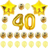 50 Birthday Party Decorations Adult 30 40 50 60 Years Decor Happy Birthday Banner Number Balloon Globos 50 Wedding Anniversary