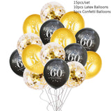 50 Birthday Party Decorations Adult 30 40 50 60 Years Decor Happy Birthday Banner Number Balloon Globos 50 Wedding Anniversary