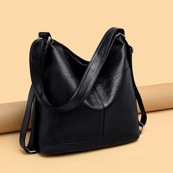 Large Capacity Women Hobos Bag 2019 Multifunction Vintage Female Messenger Bag Designer Shoulder Bag Top-handle Bags Sac A Main