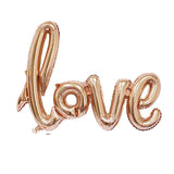 Rose Gold Party Decorations Heart Foil Balloon Number Balloon Confetti Helium Balloon Wedding Birthday Party Baby Shower Decor