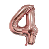 Rose Gold Party Decorations Heart Foil Balloon Number Balloon Confetti Helium Balloon Wedding Birthday Party Baby Shower Decor