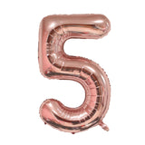 Rose Gold Party Decorations Heart Foil Balloon Number Balloon Confetti Helium Balloon Wedding Birthday Party Baby Shower Decor