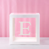 HUIRAN Transparent Name Age Box Girl Boy Baby Shower Decorations Baby 2 1st 1 One Birthday Party Decor Gift Babyshower Supplies