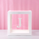 HUIRAN Transparent Name Age Box Girl Boy Baby Shower Decorations Baby 2 1st 1 One Birthday Party Decor Gift Babyshower Supplies