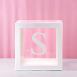 HUIRAN Transparent Name Age Box Girl Boy Baby Shower Decorations Baby 2 1st 1 One Birthday Party Decor Gift Babyshower Supplies