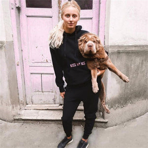 2pcs Hooded Casual Tracksuit Suits For Women Set Hoodies Sweatshirt+Sweatpants 2 Pieces Sets Women's Suit Tracksuit Female