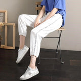 Korean Style Ulzzang High Waist Solid Loose Harem Pant Women Jogger Sweatpants Casual Cargo Trousers Female Street Wear