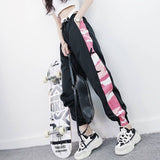 Korean Style Ulzzang High Waist Solid Loose Harem Pant Women Jogger Sweatpants Casual Cargo Trousers Female Street Wear