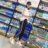 Korean Style Ulzzang High Waist Solid Loose Harem Pant Women Jogger Sweatpants Casual Cargo Trousers Female Street Wear