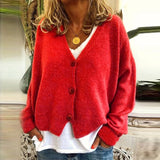 15 Candy colors Cardigan Sweater Women Autumn Button Sweaters Female casual Loose Long Sleeve Knitted Sweater 2019 winter outfit