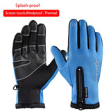 ROCKBROS Thermal Ski Gloves Men Women Winter Skiing Fleece Waterproof Snowboard Gloves Touch Screen Snow Motorcycle Warm Mittens