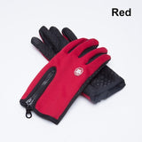 Winter Warm Ski Mens Gloves Women Cycling Touch Screen Waterproof Splash-proof Windproof Fashion Black Gloves Ladies Non-Slip