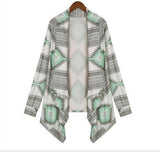 2020- Fashionable cardigan sweater jackets  irregular section in spring and autumn cardigan shirt coat 20188