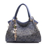 Female Bags for Women Hollow Out Ombre Handbags Floral Print Shoulder Bags Ladies Tote Bag Female Tassel Handbag Top-handle Bags