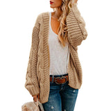 2020 Open Front Cardigan Sweaters Winter Autumn Woman Sweater Knitted Long Sleeve Cardigan Casual Outerwear Tops Cardigan Women