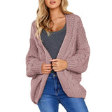 2020 Open Front Cardigan Sweaters Winter Autumn Woman Sweater Knitted Long Sleeve Cardigan Casual Outerwear Tops Cardigan Women