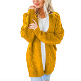 2020 Open Front Cardigan Sweaters Winter Autumn Woman Sweater Knitted Long Sleeve Cardigan Casual Outerwear Tops Cardigan Women