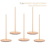 Wooden Chocolate Stand Rustic Wedding Decoration For Wedding Mr & MRS Wedding Decoration Table Donut Wall Decor Wedding & Events