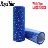 Baby Shower Glitter Sequin Tulle Roll 10 yard 15cm Spool Tutu Wedding Decoration Organza Laser DIY Craft Birthday Party Supplies