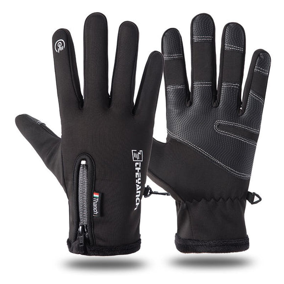 Winter Touch Screen Men's Ski Gloves Warm Rainproof Riding Full Finger Snowboarding Bike Cycling Sports Thermal Mitten Glove