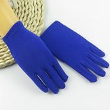 Children's boy girl thin elastic candy color glove kids dancing performance etiquette glove R1235