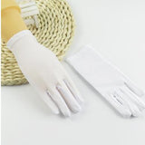 Children's boy girl thin elastic candy color glove kids dancing performance etiquette glove R1235