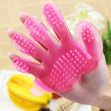 Pet Dog deShedding Tools Cleaning Glove Cat Dog Cleaning Brush Finger Silicone Glove For Dog Scrub Bath Clean Free Shipping