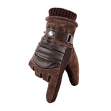 Touch Screen Winter Warm Men's Gloves Genuine Leather Casual Gloves Mittens for Men Outdoor Sport Full Finger Glove  ST030