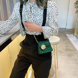 2019 Fashion New Tote bag Quality Leather Women's Designer Handbag Crocodile pattern Chain Shoulder Messenger Bag Bolsos Mujer